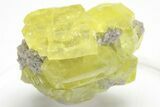 Striking Sulfur Crystal Cluster - Italy #207678-1